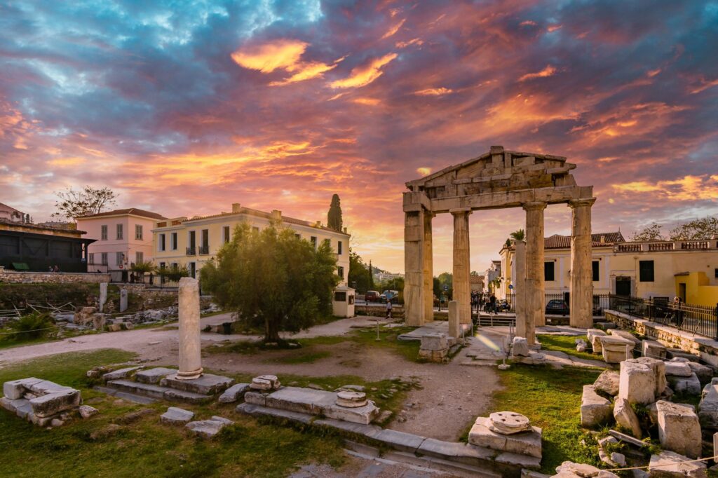 Entrance of the Roman Agora in Athens.